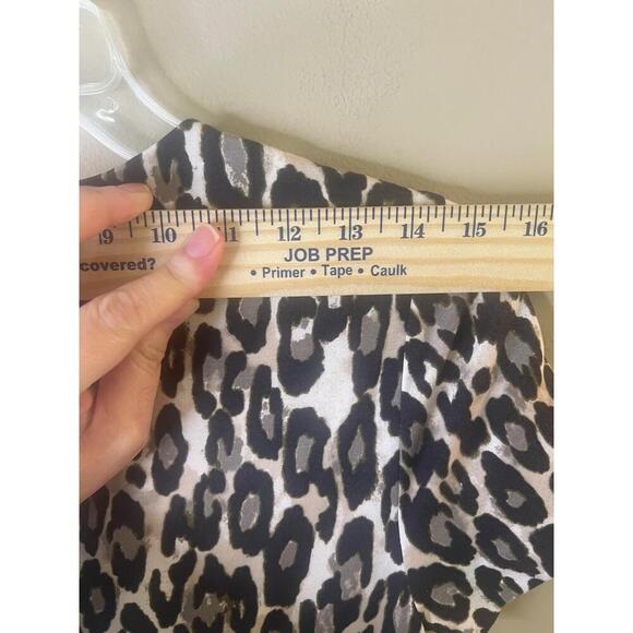 Kate Spade New York Leopard Print Short Sleeve Crew Neck Back Zipper Dress 2 - Picture 10 of 12